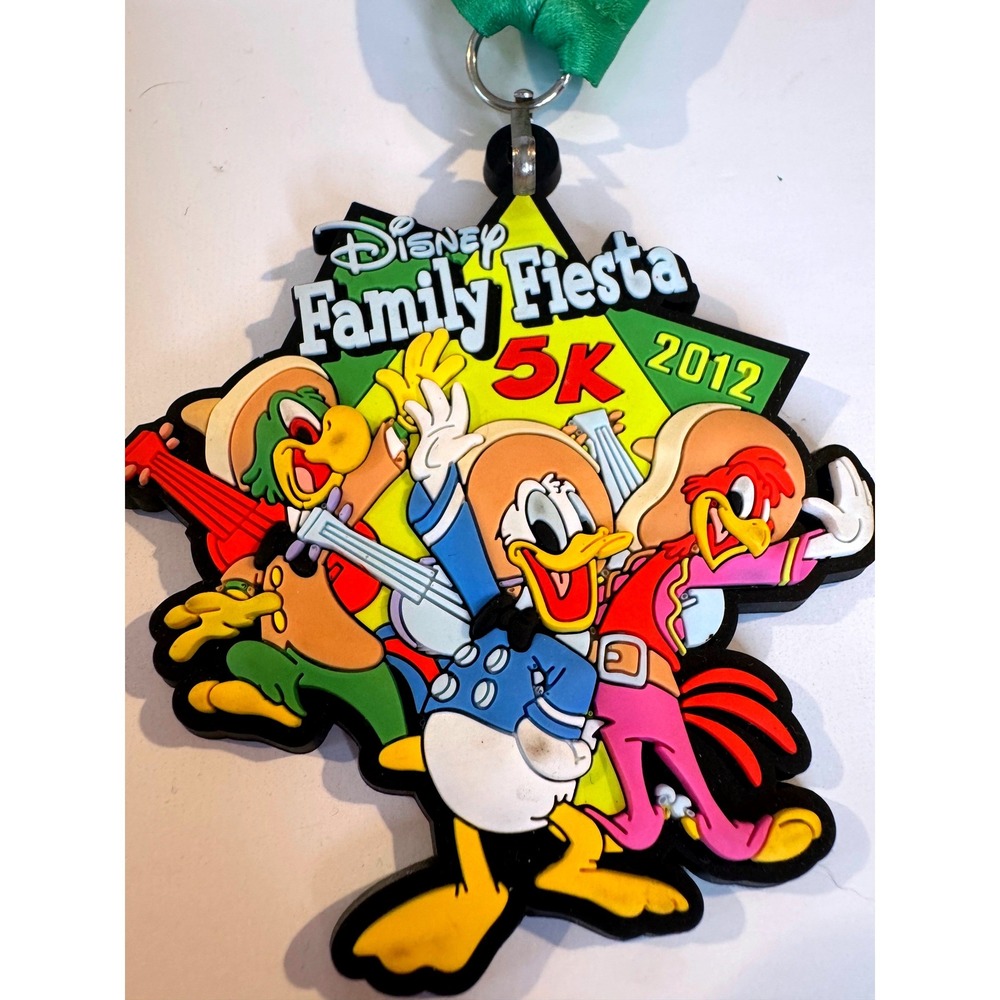 Run Disney Family Fiesta 5K‎ Medal 2012 Three Caballeros Walt Disney World